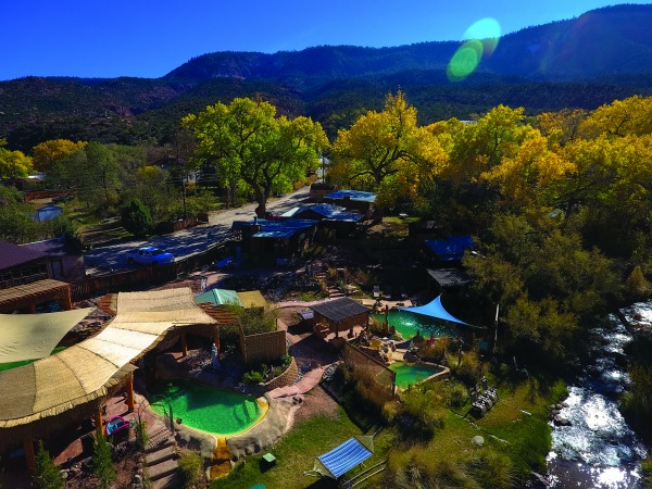 Jamez Hot Springs Overhead View