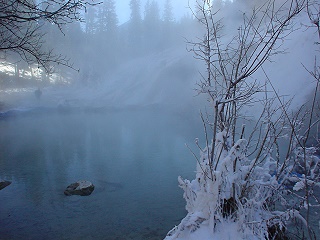Wintertime Hot Springs